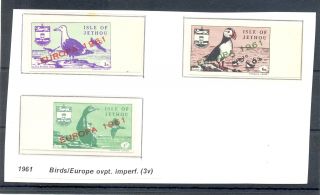Great Britain Local Jethou 1961 3 St.  Imperf = Europa = Mnh Mvf