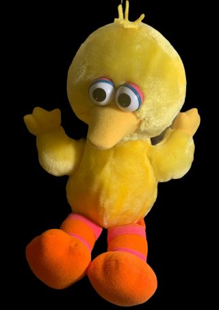 Tyco Vintage 1996 Playtime Big Bird Sesame Street Plush Talking Toy 16 "