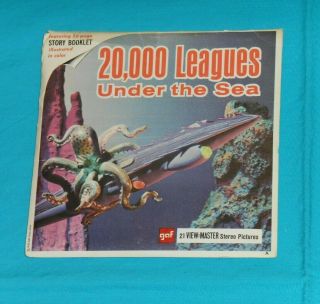 Vintage 20000 20,  000 Leagues Under The Sea View - Master Reels Packet With Booklet