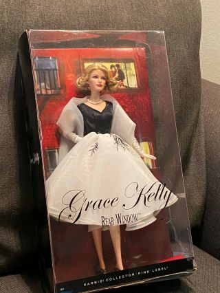 Grace Kelly Rear Window Barbie Doll Pink Label Nrfb Factory Box