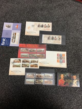 Royal Mail Gb Fdc Presentation Pack Stamp Set 2015 Battle Of Waterloo