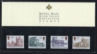 Gb Stamps 1997 High Value Castles Definitive Presentation Pack 40