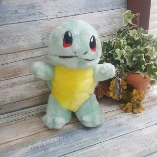 10 " Pokemon Green Squirtle Turtle Stuffed Animal Doll With Tag,  Pokemon Collector