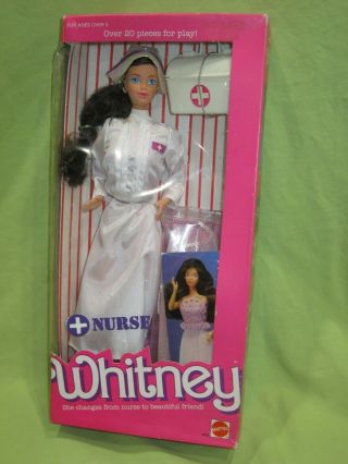 Barbie Vintage 1987 Superstar Era 4405 Nurse Whitney Steffie Face Doll Nrfb