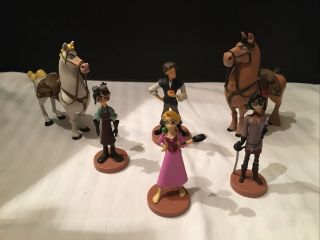 Disney Store Rapunzel Tangled The Series Figurine Playset Cake Topper Set Of 6