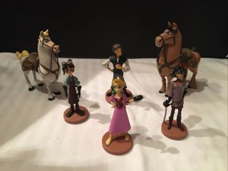 Disney Store Rapunzel Tangled The Series Figurine Playset Cake Topper Set Of 6 2