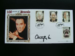 1997 Benham Fdc - 100 Years Dracula - Signed By Christopher Lee