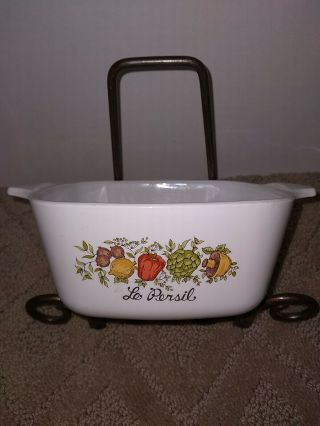 Corning Ware Spice Of Life Vintage Small Casserole Dish 2 - 3/4 Cup P - 43 - B No Lid