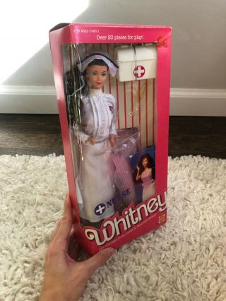 1987 Nurse Whitney Barbie Mattel 4405 BRAND NEW& Collectible Doll 2