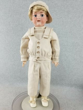24 " Antique Bisque Head Composition German Armand Marseille Dolly Face Boy Doll