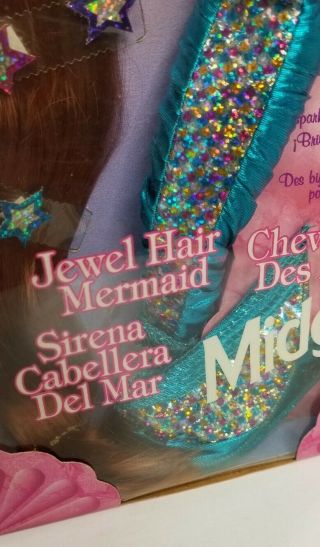 RARE 1995 Jewel Hair Mermaid Midge Doll Longest Hair Ever Red Hair 14589 NRFB 3