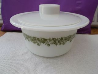 Vintage Pyrex Spring Blossom Margarine Butter Dish Bowl Plastic Lid Crazy Daisy