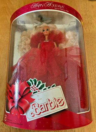 Happy Holidays Special Edition 1988,  Barbie Doll First Release In The Series Nip