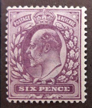 Gb Ed.  Vii 1902 - 6d Slate - Purple Sg246 U/m Nb3184