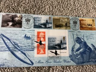 Bradbury First Day Cover Man Under Water Limited Edition 1 Of Only 150
