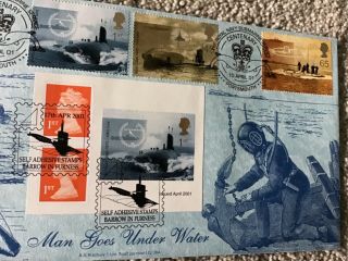 BRADBURY FIRST DAY COVER MAN UNDER WATER LIMITED EDITION 1 of only 150 2