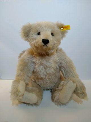 Steiff Giengen Teddy Bear 16½ " Gray Jointed 0167/42 1985 - 89 Mohair