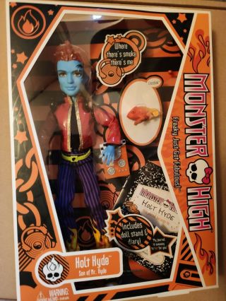 Monster High Holt Hyde Doll 1st Wave Series 1 Diary Crossfade Pet Bnib Rare