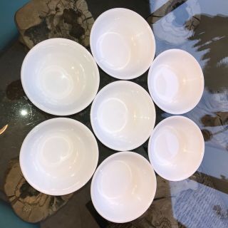 Set of 7 Corelle by Corning Morning Blue Flowers 6 1/4 