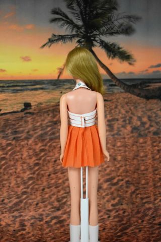 Handmade OOAK For Vintage No Bangs Francie Barbie Doll Dress Swimsuit RESERVED 2