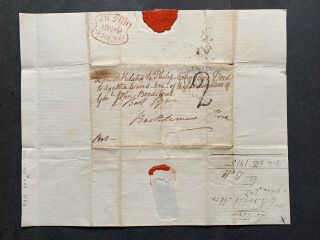 1815 Stampless Letter Signed Morgan 2nd Baronet,  Philip Schuyler/john Bradstreet
