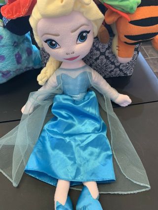 Large Disney Frozen Princess Elsa Singing 24 " Plush Big Stuffed Doll Let It Go