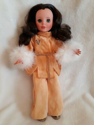 Gorgeous " Vera " Vintage 1960s Italian Furga Fashion Doll With Clothes And Stand
