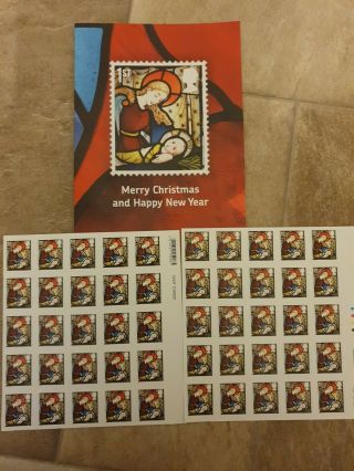Royal Mail Christmas Postage Stamps 2020 1st Class X 50,  With Employee Card