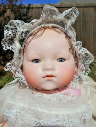Antique Armand Marseille A.  M.  Germany Bisque Dream Baby 18 " Blue Eyes