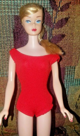 Vintage Swirl Ponytail Barbie Doll 1960’s Ash ? Blonde Pretty