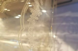 Vintage Fostoria Iced Tea Glass June Pattern,  Topaz,  Amber,  Yellow,  Elegant Stem 3