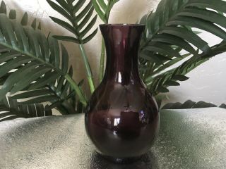 Vintage Amethyst Purple Art Glass Bud Vase