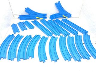 Thomas The Train Trackmaster Tomy Blue Track - Straight,  Switches,  Curved (20)