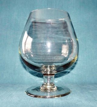 Vintage Crystal 9.  4 " Brandy Snifter Crystal Glass /vase From France
