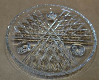 Vintage Crystal Footed Cake Plate