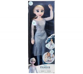 Disney Frozen 2 Ice Powers 32 " Playdate Lights & Sound My Size Doll Elsa