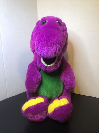 Vintage 1992 Barney Purple Dinosaur Plush Doll 12 Inches