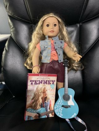 Tenny American Girl Doll With Guitar And Book