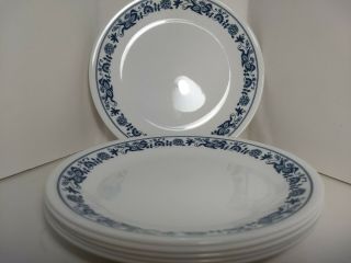 Vintage Corelle Luncheon Plates (8.  5 ") Old Towne Blue Onion 6 Plates
