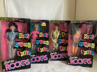 1986 Barbie And The Rockers - Dee Dee - Dana - Derek & Barbie