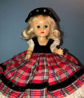 Vintage Vogue Ginny Doll In Her 1956 Medford Tagged Formal Gown