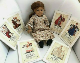 Vintage Felicity American Girl Doll W/ Book Set 18 "