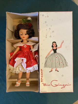Stunning Vintage 8” Cosmopolitan Doll Co.  Little Miss Ginger Box Purse