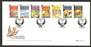 17/7/2007 Harry Potter Se - Tenant Strip Set Very Rare Ltd.  4/30 Abc - Fdc