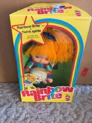 Vintage 1983 Mattel Rainbow Brite And Twink Sprite Doll 7233