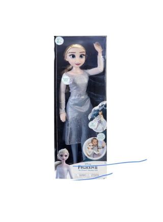 Disney Frozen 2 Elsa Ice Powers 32 " Playdate My Size Doll Lights & Sound In Hand