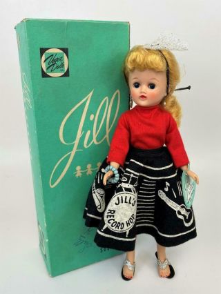 1950s Vogue Jill Blonde Ponytail Rockabilly Record Hop Skirt Doll,  Box