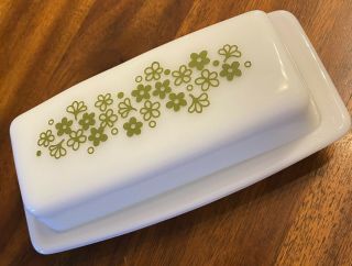 Vintage Pyrex Butter Dish With Lid Crazy Daisy Must Have