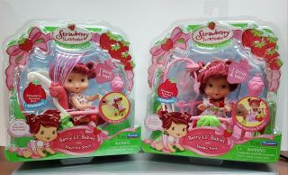 2 Rare Berry Lil Babies Sleepy Time And Play Stroll.  Strawberry Shortcake