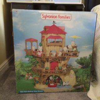 Sylvanian Families Old Oak Hollow Tree House Boxed Complete Bnib